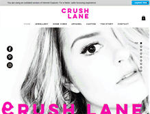 Tablet Screenshot of crushlane.com